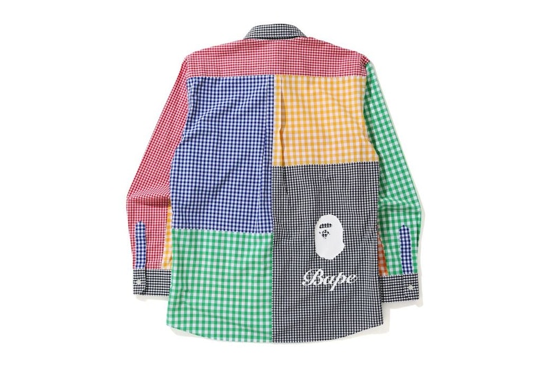 BAPE Gingham Check Multi Pattern Shirt Multi