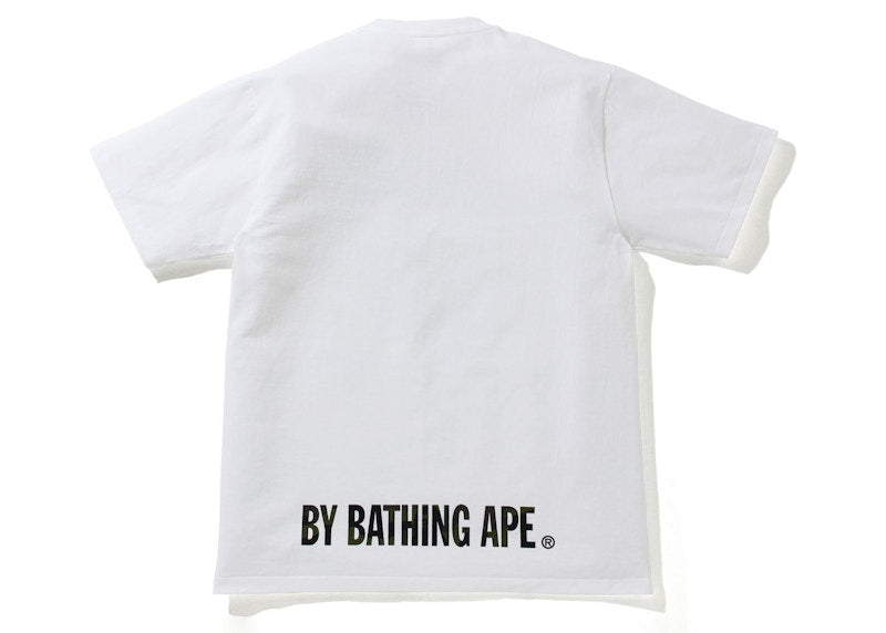 BAPE Glass Beads 1st Camo Ape Face Tee White/Green