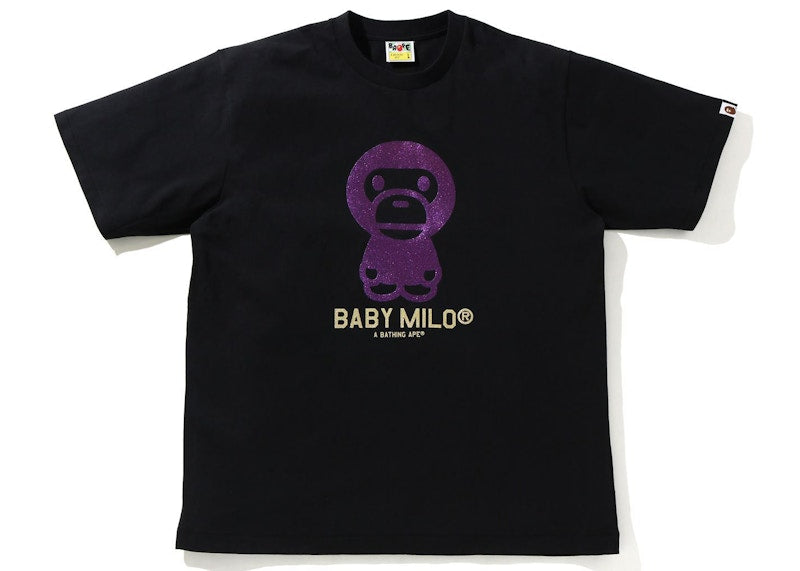 BAPE Glitter Baby Milo Tee Black/Purple