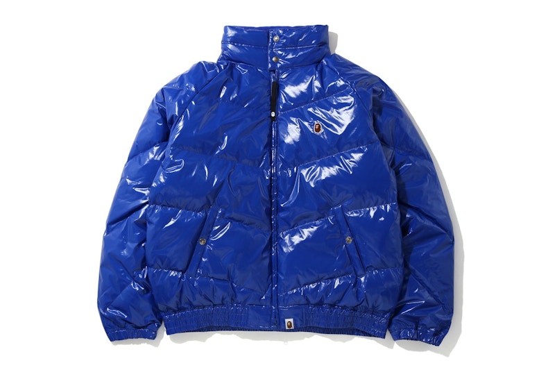 BAPE Glossy Down Jacket Blue