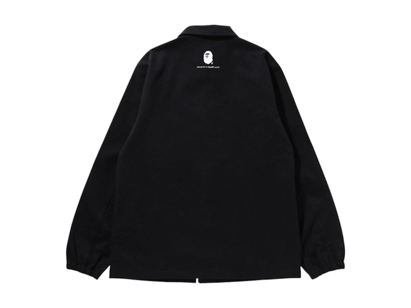 BAPE Go Ape Pointer College Coach Jacket Black