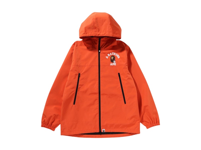 BAPE Go Ape Pointer College Hoodie Jacket Orange