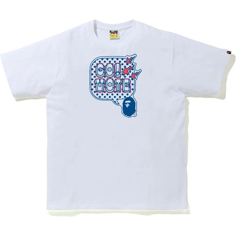 BAPE Go Vote Tee #1 White