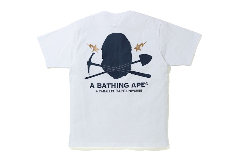 BAPE Gold Rush Foil Tee #2 White