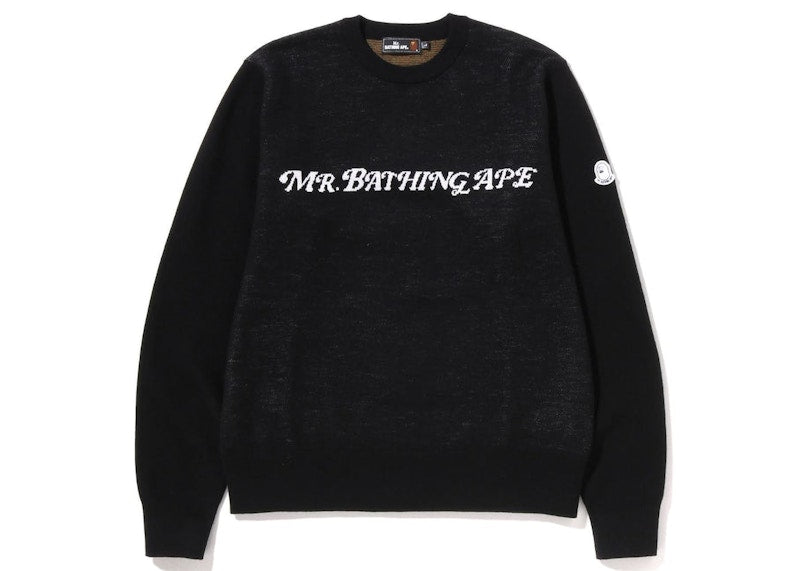 BAPE Golf Mr.Bathing Ape Crewneck Knit Black