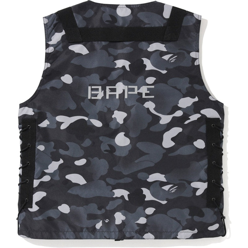 BAPE Gradation Camo Lace Up Vest Black