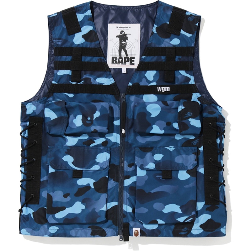 BAPE Gradation Camo Lace Up Vest Blue