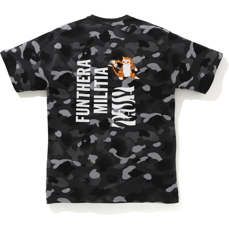 BAPE Gradation Camo Tiger Tee Black