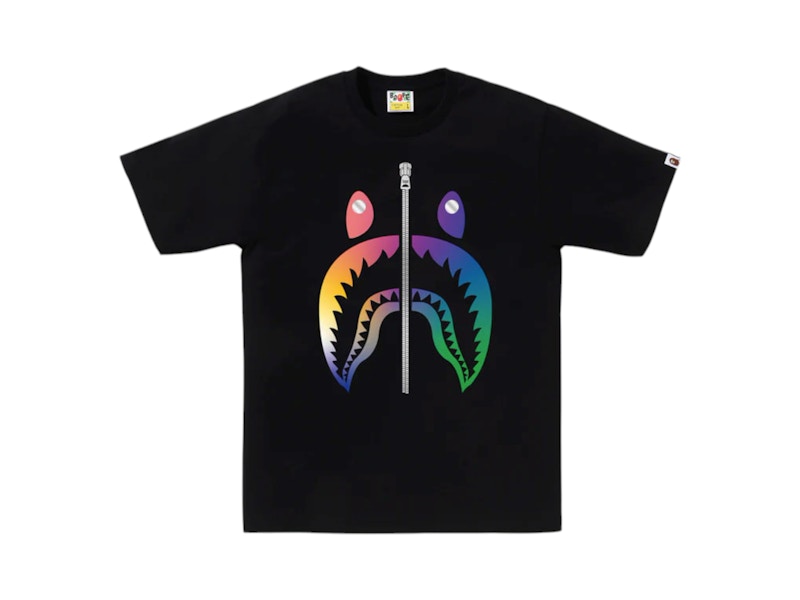 BAPE Gradation Shark Bapec Tee Black