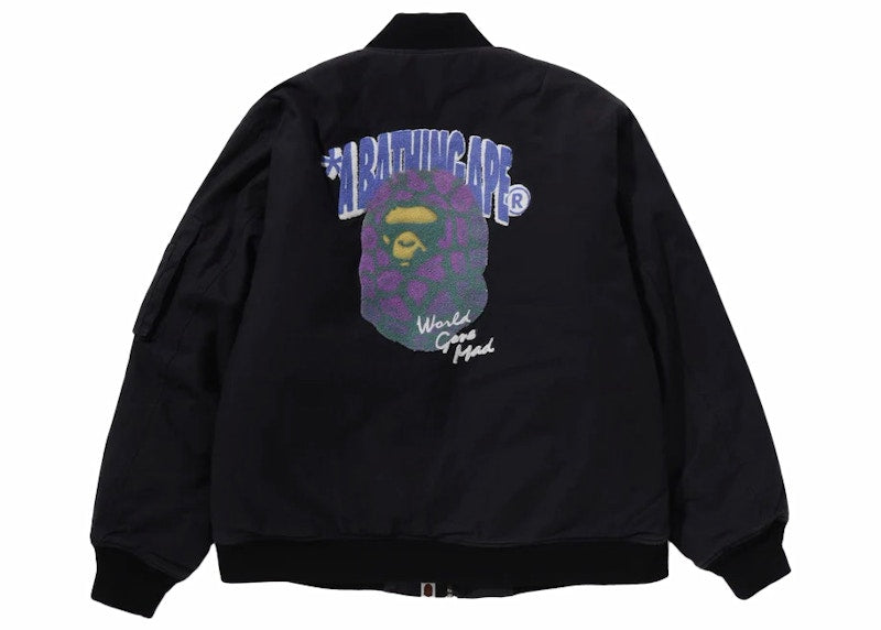 BAPE Graffiti Bomber Jacket Black