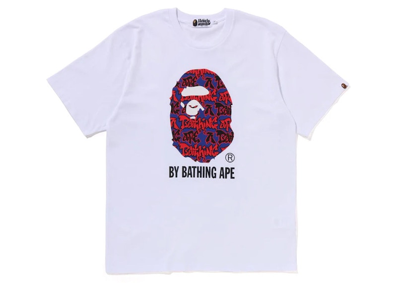 BAPE Graffiti Pattern By Bathing Ape Tee White