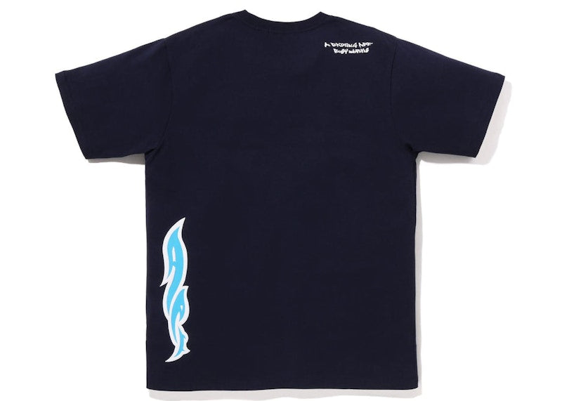 BAPE Graffiti Tee Black Blue