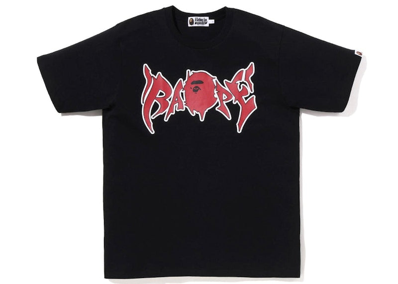 BAPE Graffiti Tee Black Red