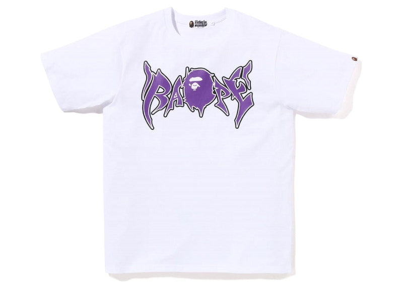 BAPE Graffiti Tee White Purple