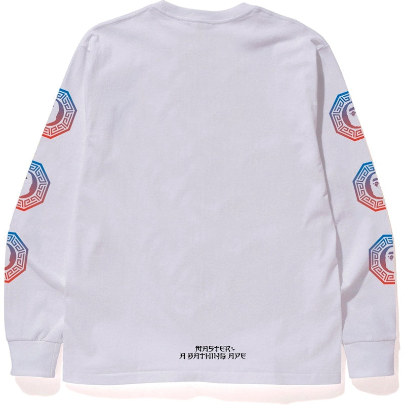 BAPE Graphic L/S Tee White