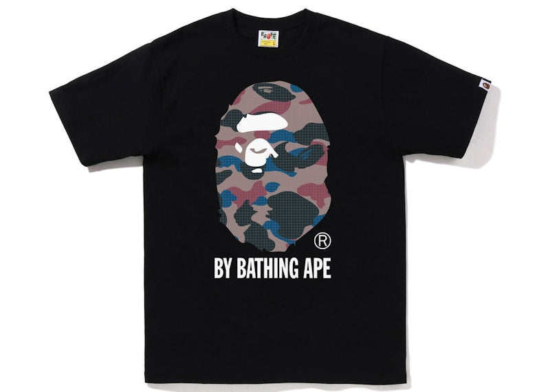 BAPE Grid Camo By Bathing Ape Tee (FW22) Black Purple