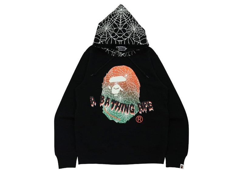 BAPE Halloween Ape Head Glow in the Dark Pullover Hoodie Black