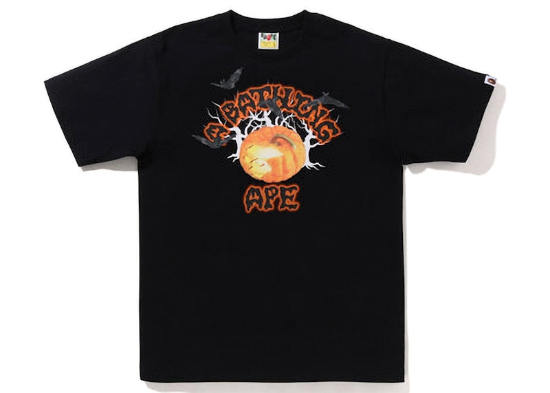 BAPE Halloween Jack O' Lantern College Tee Black