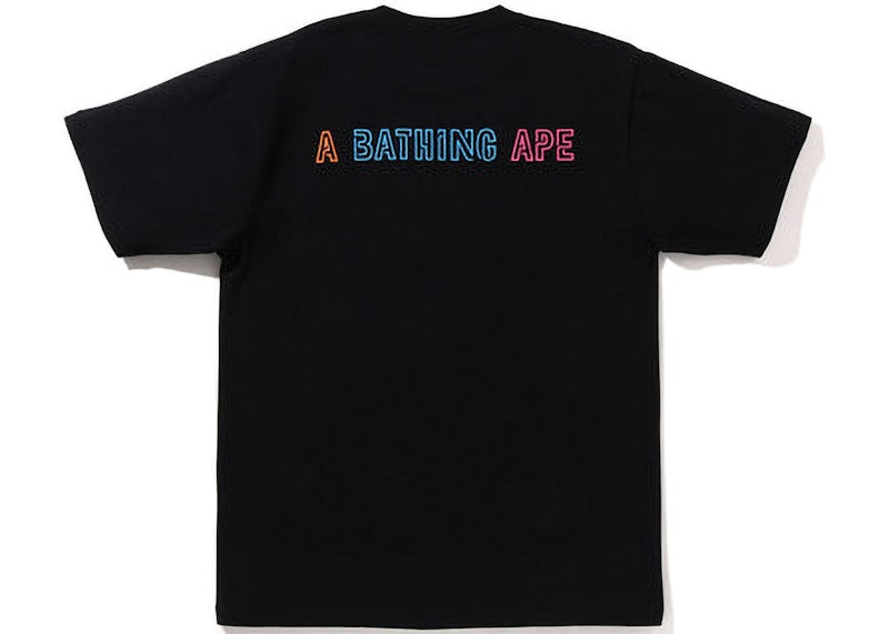 BAPE Halloween Neon Mexican Skull Tee Black