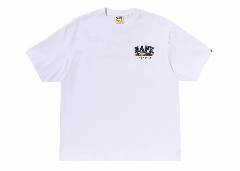 BAPE Hand Draw Bape Relaxed Fit Tee White