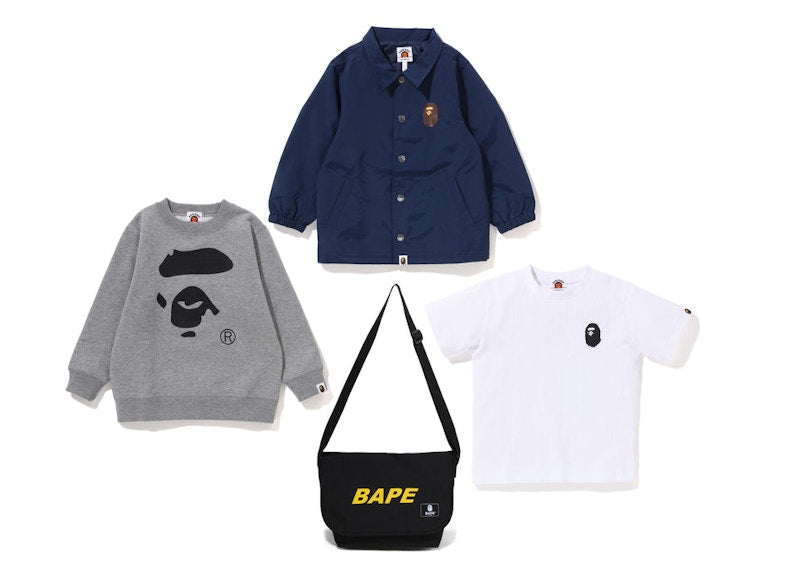 BAPE Happy New Year Kid's & Juniors Bag (2023) Black/Grey/White