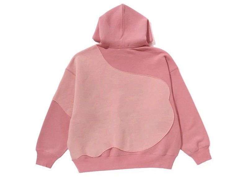 BAPE Head Patch Pullover Hoodie Pink