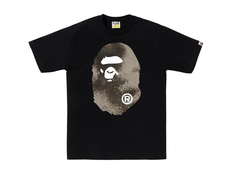 BAPE High Tone Bleach Big Ape Head Tee Black