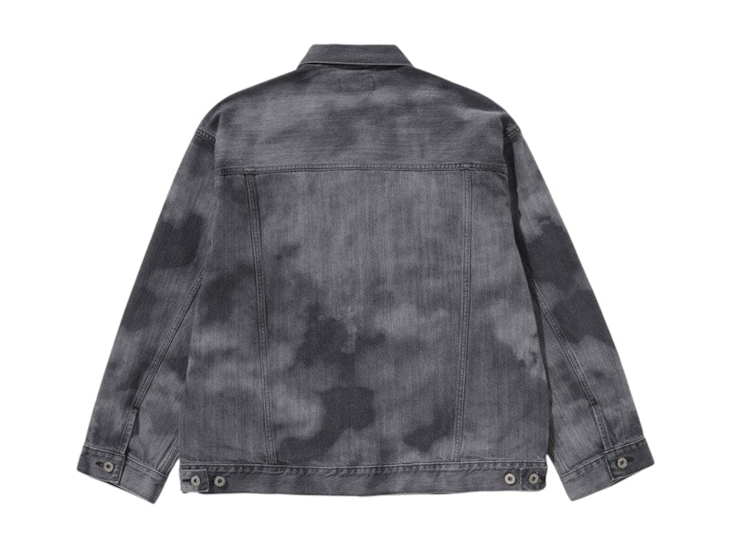 BAPE High Tone Bleach Denim Jacket Black