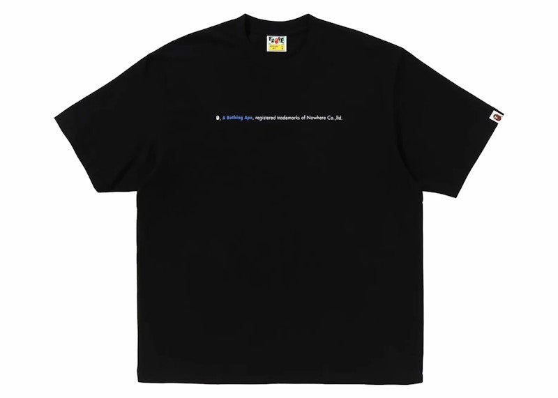 BAPE Highlight Logo Relaxed Fit Tee Black