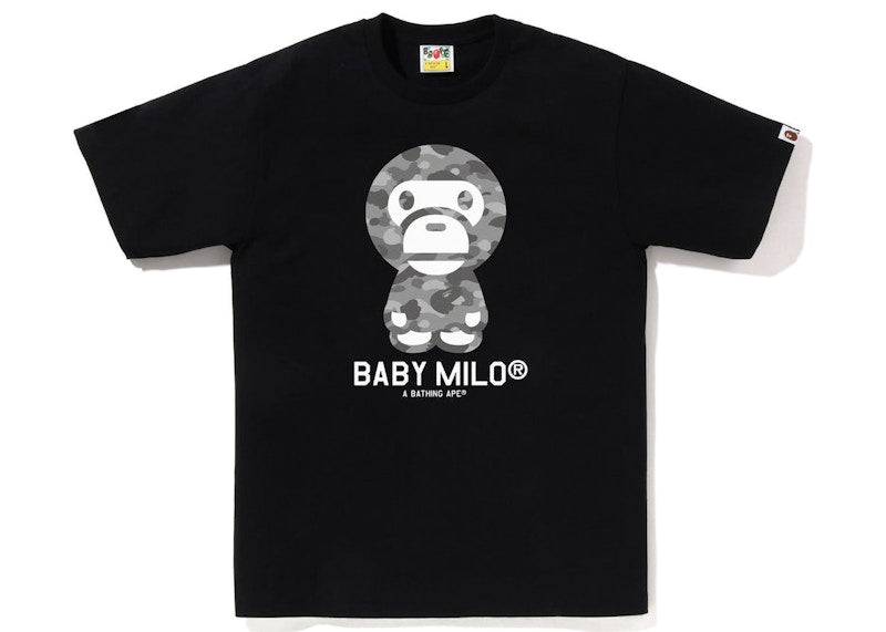 BAPE Honeycomb Camo Baby Milo Tee Black/Grey