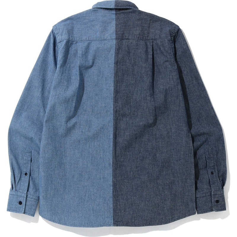 BAPE Indigo BD Split Shirt Indigo