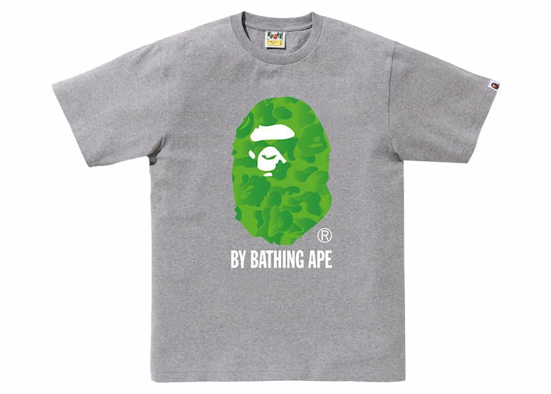 BAPE Ink Camo Ape Head Tee Gray