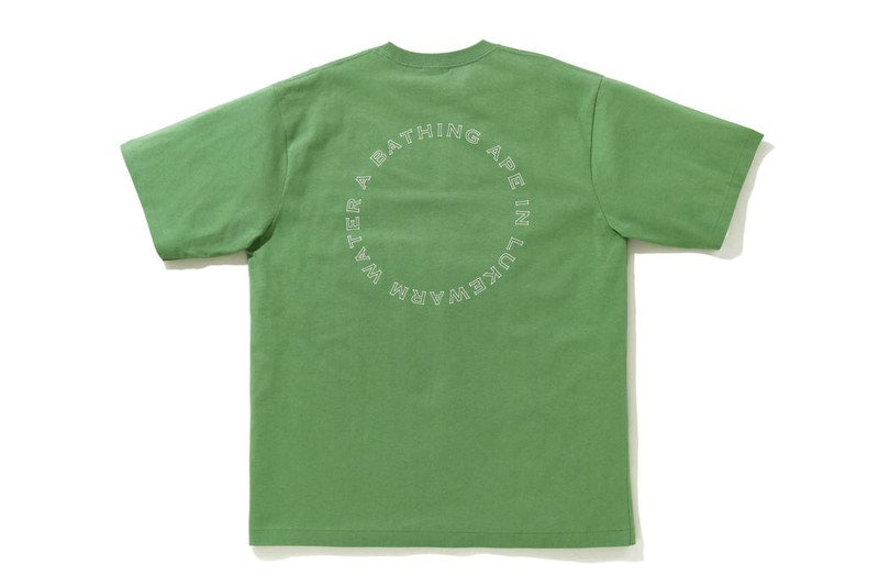 BAPE Ink Print Relaxed Fit #2 Tee Green