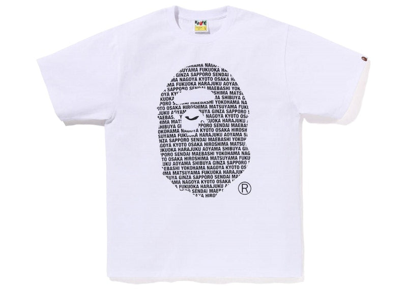 BAPE Japan Ape Head Tee White