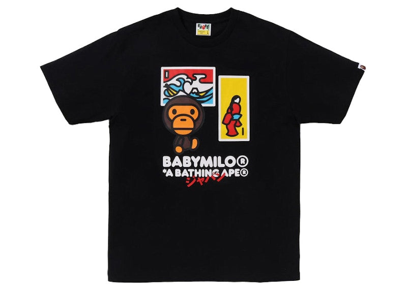 BAPE Japan Art Baby Milo Tee Black