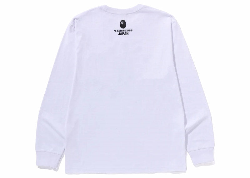 BAPE Japan College City L/S Tee White