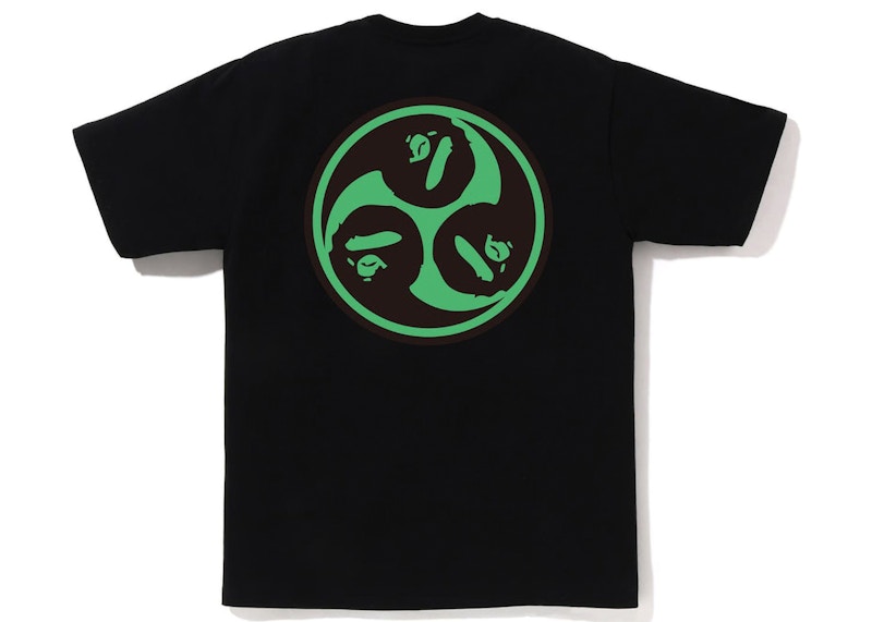 BAPE Japan Culture Mitsudomoe Tee Black