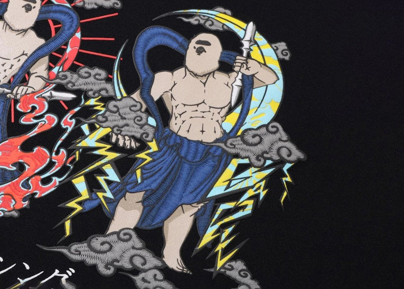 BAPE Japan Guardians Layered Heavyweight L/S Tee Black