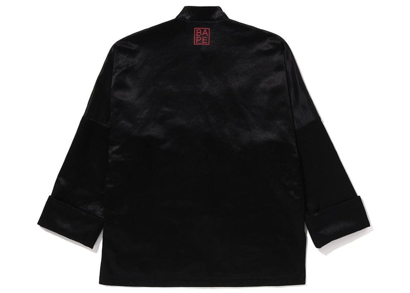 BAPE Japanese Motif Loose Fit China Jacket Black