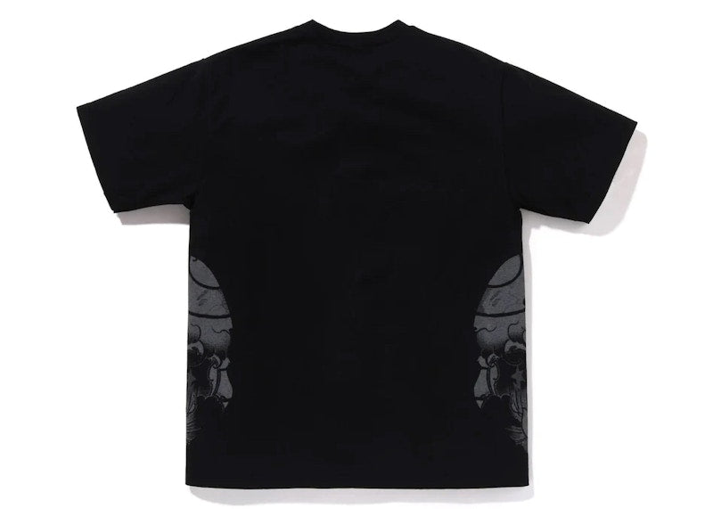 BAPE Japanese Tattoo Side Big Ape Head Tee Black