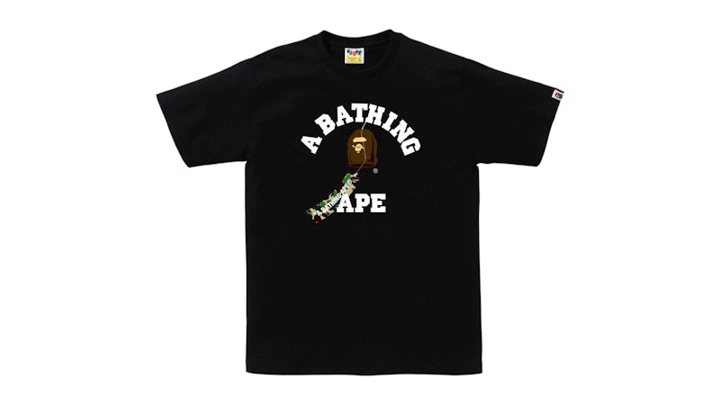 BAPE Japanese Wind Chimes College Tee Black