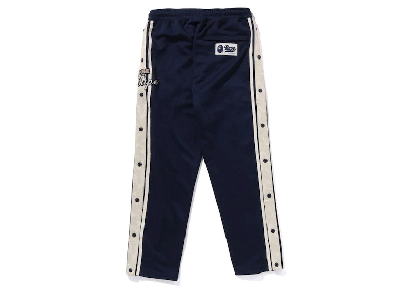 BAPE Jersey Track Pants Navy