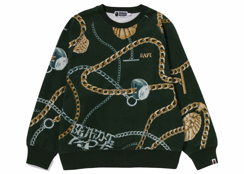BAPE Jewels Crewneck Green