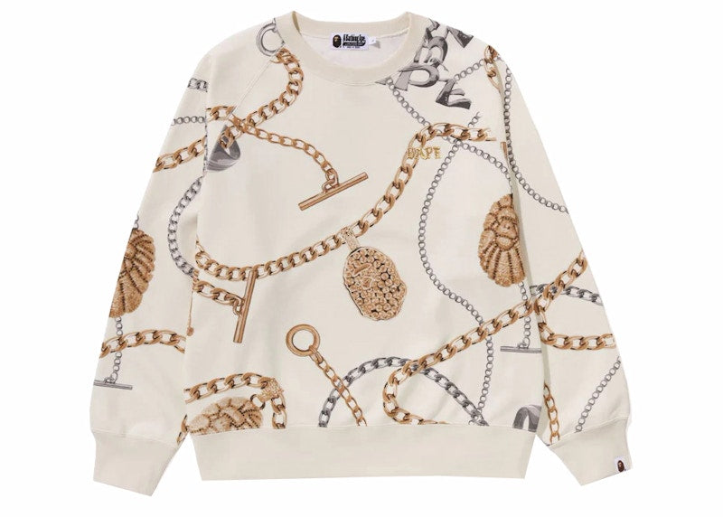 BAPE Jewels Crewneck Ivory