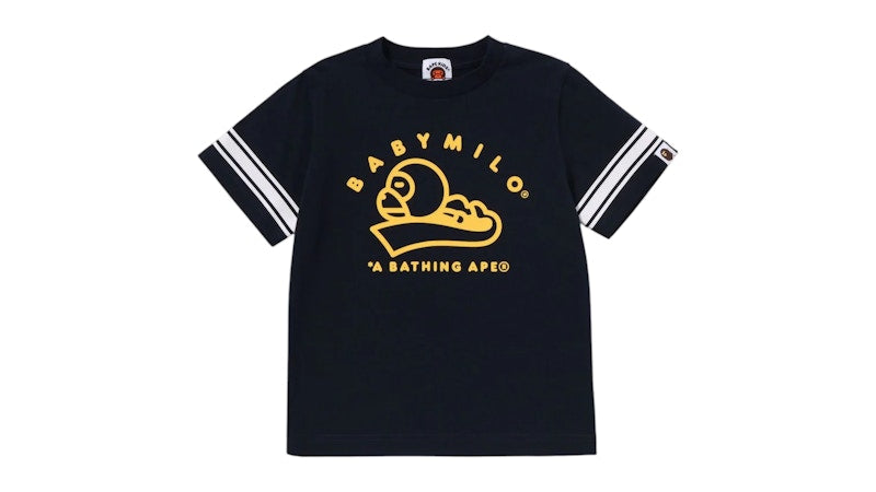 BAPE Kids Baby Milo Football Tee Navy
