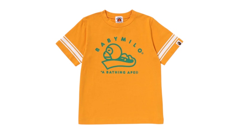 BAPE Kids Baby Milo Football Tee Orange