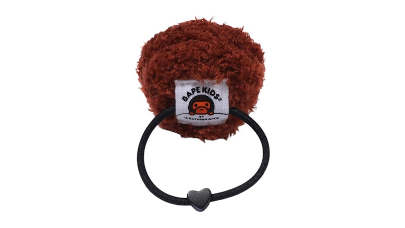 BAPE Kids Baby Milo Plush Doll Hair Tie Brown