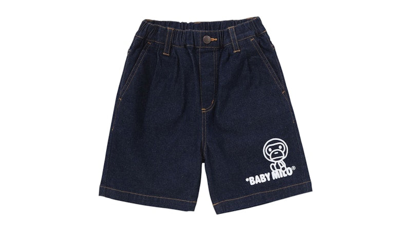 BAPE Kids Baby Milo Track Shorts Denim