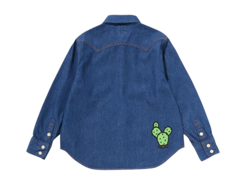 BAPE Kids Baby Milo Western Shirt Light Indigo