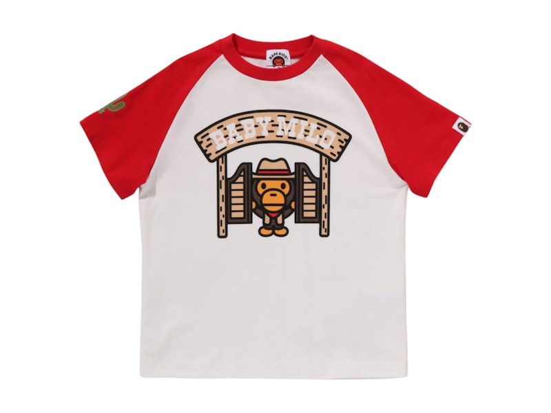 BAPE Kids Baby Milo Western Tee Red